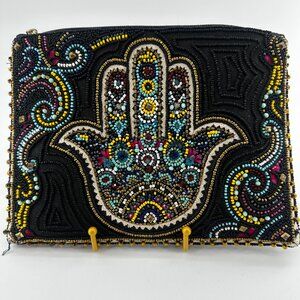 Mary Frances Hamsa Beaded Bag